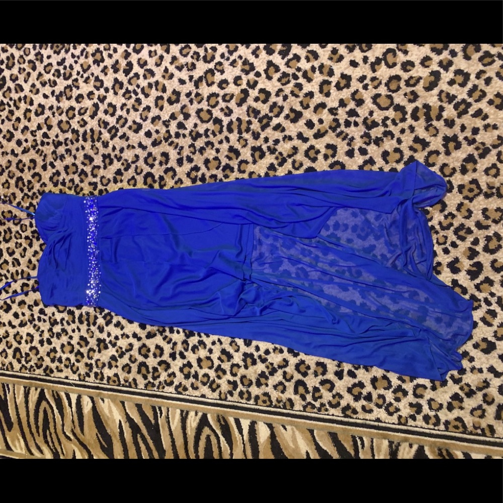 COPY - Ladies sz 10 high low dress in this gorgeous blue